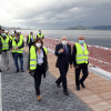 Visita de Losada y Lores a las obras del paseo marítimo de Pontevedra a Marín  