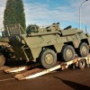 O BIP Toledo do Rexemento Príncipe da Brilat entrega varios vehículos blindadosda Brilat en Zaragoza