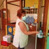 Campo Lameiro desinfecta o colexio Pedro A. Cerviño e a escola infantil A Galiña Azul  
