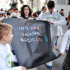 Niños del colegio Froebel en asociación con Greenpeace en contra del cambio climáticp