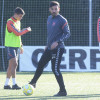 Jesús Ramos dirige el primer entrenamiento del Pontevedra tras el cese de Luismi