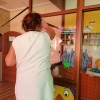 Campo Lameiro desinfecta el colegio Pedro A. Cerviño y la escuela infantil A Galiña Azul  
