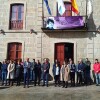 Concentración en Poio en solidariedad con las vítimas del incendio de Valencia