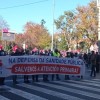 Manifestación en Santiago de Compostela en defensa de la Sanidad Pública