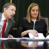 Carlos Cuadrado, Secretario Xeral da Deputación xunto a Carmela Silva