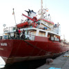 Ciudadanos sirios que solicitaron asilo en España tras llegar en barco a Marín