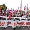 Manifestación para defender os postos de traballo na conserveira Thenaisie Provote no Grove