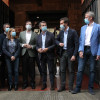 Mitin del PP en Pontevedra con Pablo Casado, Mariano Rajoy y Alberto Núñez Feijóo