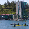 Liga Nacional de kayak-polo en el Pontillón do Castro