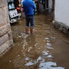 Inundacións polas mareas vivas e a borrasca en Combarro