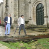 O alcalde de Pontevedra explicó a la delegación portuguesa las obras de reforma del Campillo de Santa María
