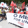 Protesta de trabajadores del Metal ante la Deputación de Pontevedra