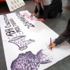 Obradoiro de pancartas para a mobilización feminista do 8M