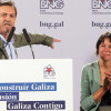 Mitin del BNG con Ana Pontón en la Plaza del Teucro en la campaña del 25-S