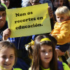 Protesta de padres y alumnos de Barcelos por la supresión de un aula de Infantil