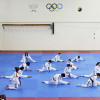 Adestramentos de esgrima e taekwondo no antigo pavillón da ONCE