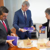 Reunión entre o presidente da Xunta, Alfonso Rueda, e o alcalde de Pontevedra, Miguel Anxo Fernández Lores
