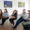 Reunión de Ana Pontón y Lores con vecinos de Pontevedra por el compostaje