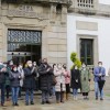 Minuto de silencio a las puertas del Concello de Vilagarcía por las víctimas del "Villa de Pitanxo"