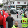 Unha protesta do sector do metal corta a avenida Reina Vitoria