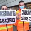 Concentración del personal de Ambulancias Civera en el Hospital Montecelo