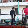Cidadáns sirios que solicitaron asilo en España tras chegar en barco a Marín