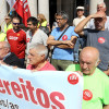 Concentración de personas jubiladas y pensionistas de la CIG