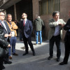 Visita de Rueda, Lores e o reitor da Universidade de Vigo ao edificio da Xunta en Benito Corbal