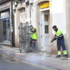 Desinfección das rúas de Pontevedra