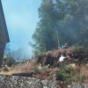 Incendio en O Rañadoiro y Acevedo en la parroquia de Ponte Sampaio
