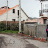 Daños del tornado en Sanxenxo