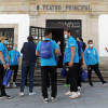 Recepción ao Cisne no Teatro Principal por parte do Concello de Pontevedra