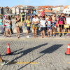 Participantes en el campeonato gallego de acuatlon, celebrado en Poio