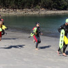 Probas dos socorristas de Marín na praia de Mogor