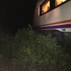 Choque de un tren contra un árbol en Barro