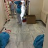 Zona de Psiquiatría del Hospital Provincial tras las tareas de limpieza