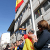 Concentración de los sindicatos policiales en apoyo a los agentes de las fuerzas de seguridad en Cataluña