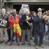 Concentración en la Comisaría en apoyo a los policías desplegados en Cataluña 