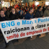 Manifestación dos traballadores de Elnosa polas rúas de Pontevedra