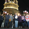 Concentración do movemento feminista de Pontevedra contra o pacto con Vox en Andalucía