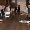 Reunión dentre el alcalde de Pontevedra y los cuatro directores generales