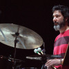 Luís Vivas, á batería, foi un dos encargados de levar o ritmo da sesión