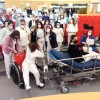 Peche do colectivo de celadores no Hospital Montecelo