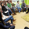 Reunión de Luis Bará e Carmen Fouces coa comunidade escolar de Barcelos