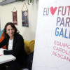 Carolina Bescansa mantén un encontro con inscritos de Podemos Pontevedra