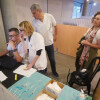 Primeiro día de vacinación no edificio administrativo da Xunta