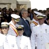 Alfonso Rueda no acto da Escola Naval de Marín
