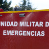 Visita al batallón de la Unidad Militar de Emergencias (UME) desplazado en la base General Morillo
