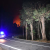 Incendio forestal entre Barro y Verducido