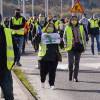 Manifestación de trabajadores de Ence contra la nueva Ley del Cambio Climático